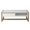 Trendteam Couchtisch Dakota Wei&szlig; und Artisan Eiche