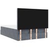 vidaXL Ottoman-Bett mit Matratzen Dunkelgrau 140x200 cm Samt