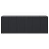 vidaXL Garten-Kissenbox PE Rattan 291x100,5x104 cm Schwarz