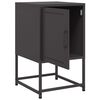 vidaXL Nachttische 2 Stk. Schwarz 36x39x60,5 cm Stahl