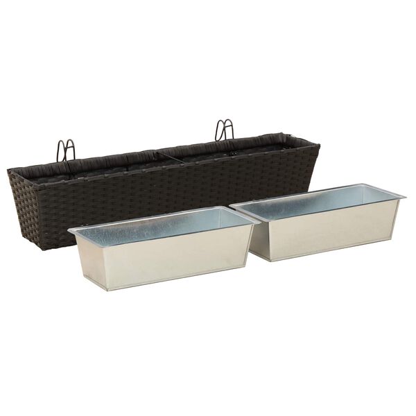 vidaXL Balkon Metall