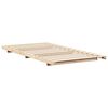 vidaXL Bodenbettgestell Braun 75 x 190 cm Massivholz Kiefer