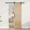 vidaXL Schiebet&uuml;r ORKDAL Braun 61 x 198,5 cm Massives Kiefernholz