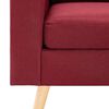 vidaXL 2-Sitzer-Sofa Weinrot Stoff