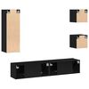 vidaXL TV-Schrankset Wandmontiert 5 pcs Altholz Holzwerkstoff