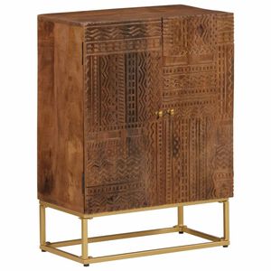 vidaXL Kommode 55x30x76 cm Massivholz Mango und Eisen