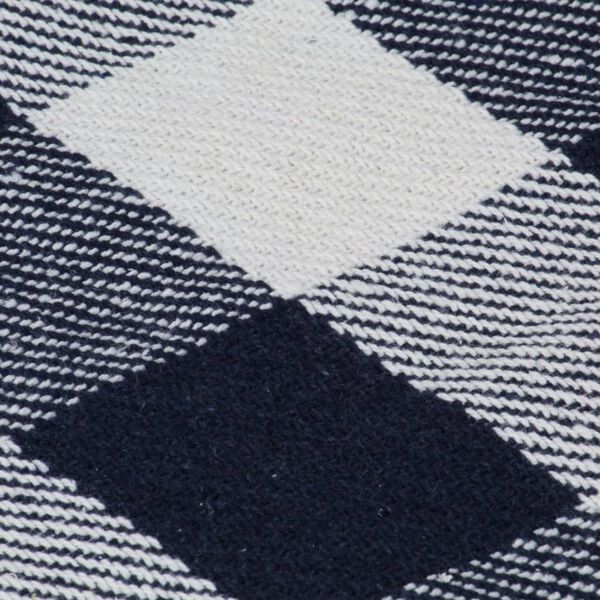 vidaXL &Uuml;berwurf Baumwolle Karo 160x210 cm Marineblau