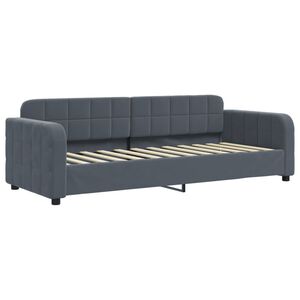 vidaXL Tagesbett Dunkelgrau 80x200 cm Samt