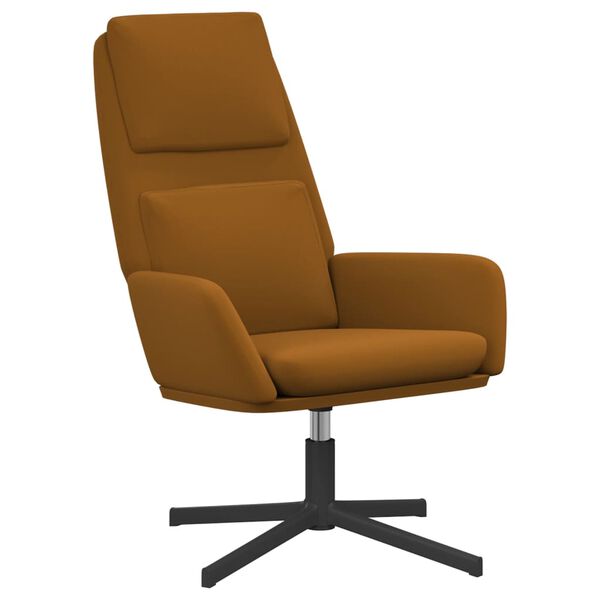 vidaXL Relaxsessel Braun Samt