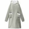 vidaXL Decken-Hoodie Grau S Fleece und Flanell