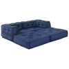 vidaXL Modulares Sofa 2 pcs Indigo 140 x 70 x 56 cm Stoff