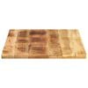 vidaXL Tischplatte 80x60x3,8 cm Rechteckig Raues Massivholz Mango
