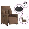 vidaXL Relaxsessel Elektrisch Braun Stoff