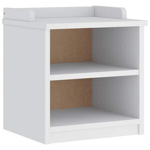 vidaXL Flurbank SANDNES Wei&szlig; 45x40x50 cm Massivholz Kiefer