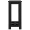 vidaXL Bartisch Schwarz Eichen-Optik 51 x 50 x 103,5 cm Holzwerkstoff