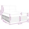 vidaXL Boxspringbett mit Matratze Rosa 180x200 cm Samt