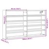 vidaXL Vitrinenschrank Wei&szlig; 100x15x58 cm Holzwerkstoff