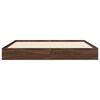 vidaXL Bettgestell ohne Matratze Braun Eiche 140x200 cm Holzwerkstoff