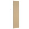 vidaXL Venetianer Jalousie Hellbraun mit Muster 213 x 50 cm PVC