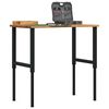 vidaXL Werkbank Hellbraun 100x60x(71,5-98) cm Massivholz Eiche