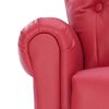 vidaXL Massagesessel Rot Kunstleder