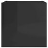 vidaXL TV-Wandschr&auml;nke 2 Stk. Hochglanz-Schwarz 30,5x30x30 cm