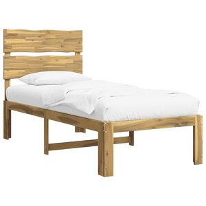 vidaXL Einzelbettgestell mit Kopfteil ROSTOCK Wei&szlig; 75 x 190 cm