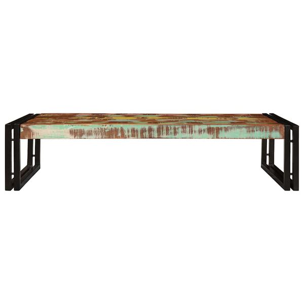 vidaXL Badregal mit Regal Mehrfarbig 100 x 50 x 23 cm Massives Altholz