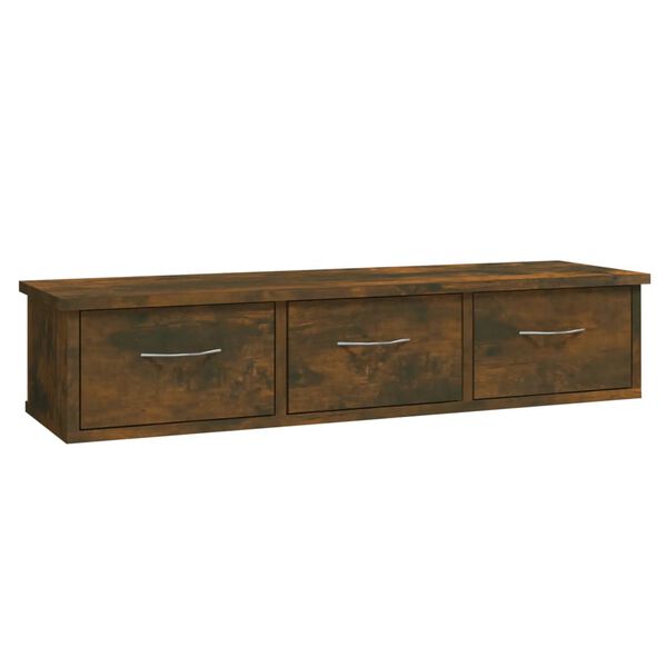 vidaXL Wandschrank R&auml;uchereiche 88x26x18,5 cm Holzwerkstoff