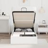 vidaXL Ottoman Bettgestell Wei&szlig; 193 x 120 x 25 cm Spanplatte