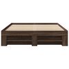 vidaXL Bettgestell ohne Matratze Braun Eiche 120x190 cm Holzwerkstoff