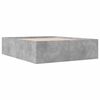 vidaXL Bettgestell Betongrau 150x200 cm Holzwerkstoff
