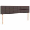 vidaXL Ottoman-Bett mit Matratze Dunkelbraun 160x200 cm Stoff