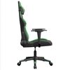 vidaXL Gaming-Stuhl mit Massagefunktion Schwarz und Gr&uuml;n Kunstleder