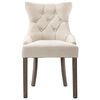vidaXL Esszimmerst&uuml;hle 2 Stk. Beige Stoff