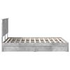 vidaXL Aufbewahrungsbett Beton Grau 150 x 200 cm Holzwerkstoff