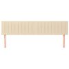 vidaXL Kopfteile 2 Stk. Creme 80x5x78/88 cm Stoff