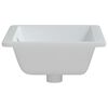 vidaXL Waschbecken Wei&szlig; 46,5x35x18 cm Rechteckig Keramik