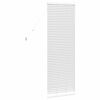 vidaXL Balkenjalousien mit Vorh&auml;ngen Wei&szlig; 130 x 50 cm Aluminium