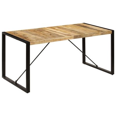 vidaXL Esstisch 160x80x75 cm Massivholz Mango