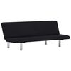 vidaXL Schlafsofa Schwarz Polyester