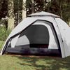 vidaXL Kuppel-Campingzelt 4 Personen Wei&szlig; Verdunkelt Quick Release