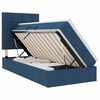 vidaXL Aufbewahrungsbett mit Matratze Blau 90 x 200 cm Stoff