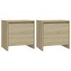 vidaXL Nachttische 2 Stk. Sonoma-Eiche 45x34x44,5 cm Holzwerkstoff