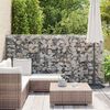 vidaXL Steinkorb Gabione mit Deckeln Verzinkter Draht 150&times;100&times;30 cm