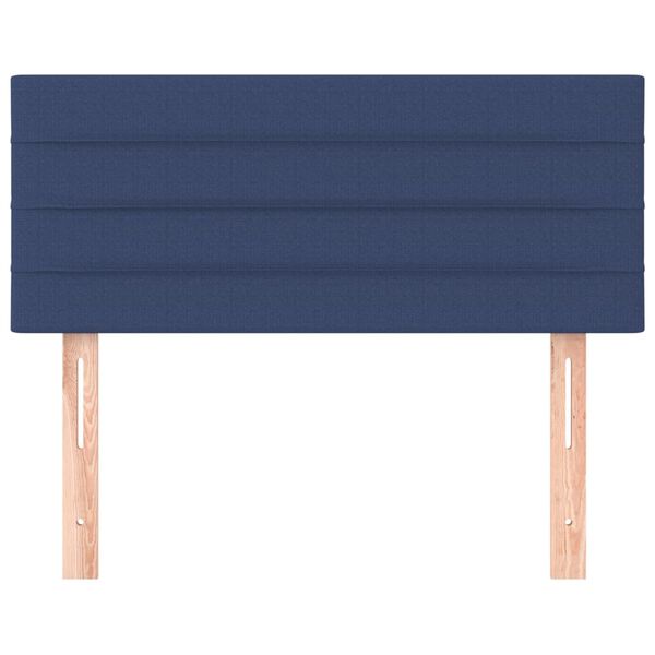 vidaXL Kopfteil Blau 90x5x78/88 cm Stoff