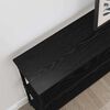vidaXL Konsolentisch mit Regal Schwarz Eichen-Optik 100 x 22,5 x 75 cm