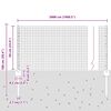 vidaXL Zaun mit Pfosten Gr&uuml;n 0,6 x 50 m Stahl und PVC