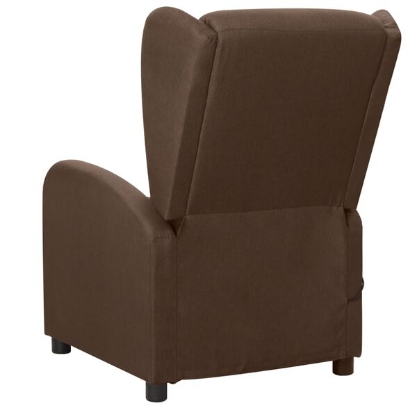 vidaXL Massagesessel Braun Stoff