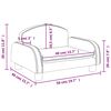 vidaXL Kindersofa Schwarz 50x40x30 cm Stoff